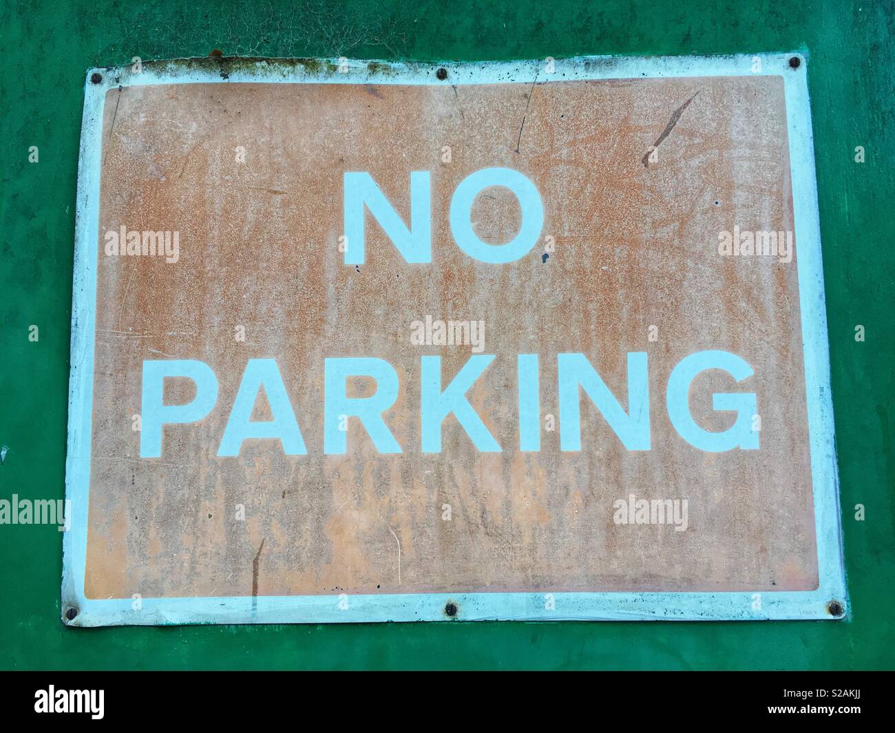 A no parking sign - Smartphone Captured Stock Image
