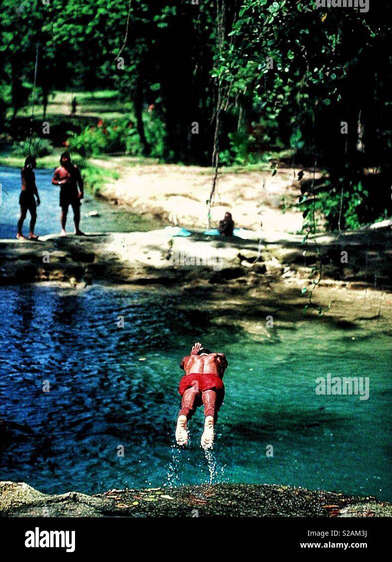 Holidaymakers in Jamaica - Smartphone Captured Stock Image