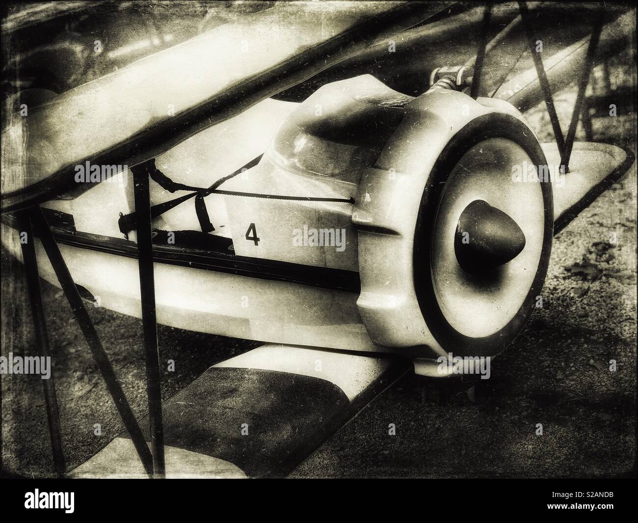 Kiddie amusement park airplane ride - Smartphone Captured Stock Image