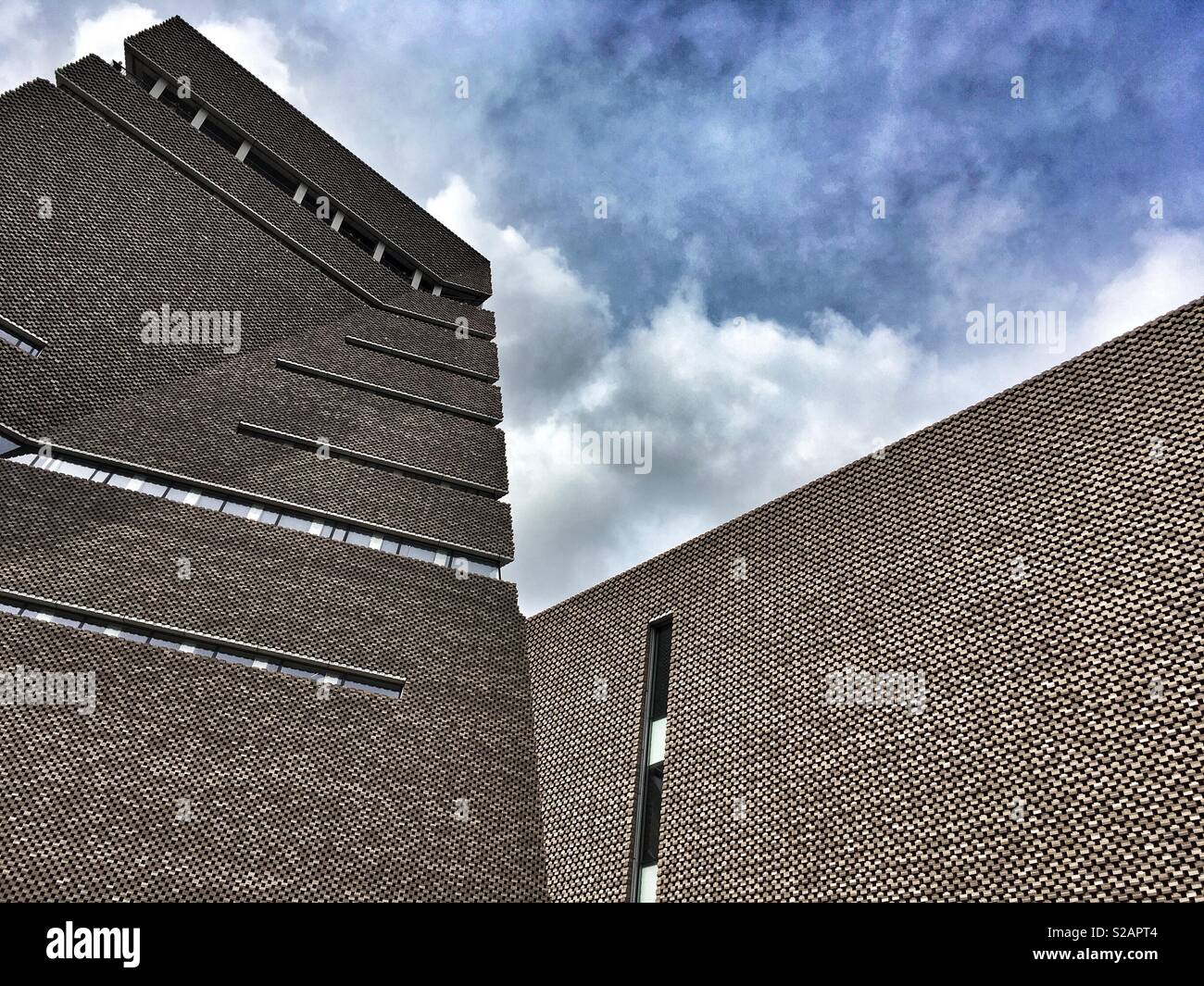 Tate Modern at Bankside, London, England - Smartphone Captured Stock Image