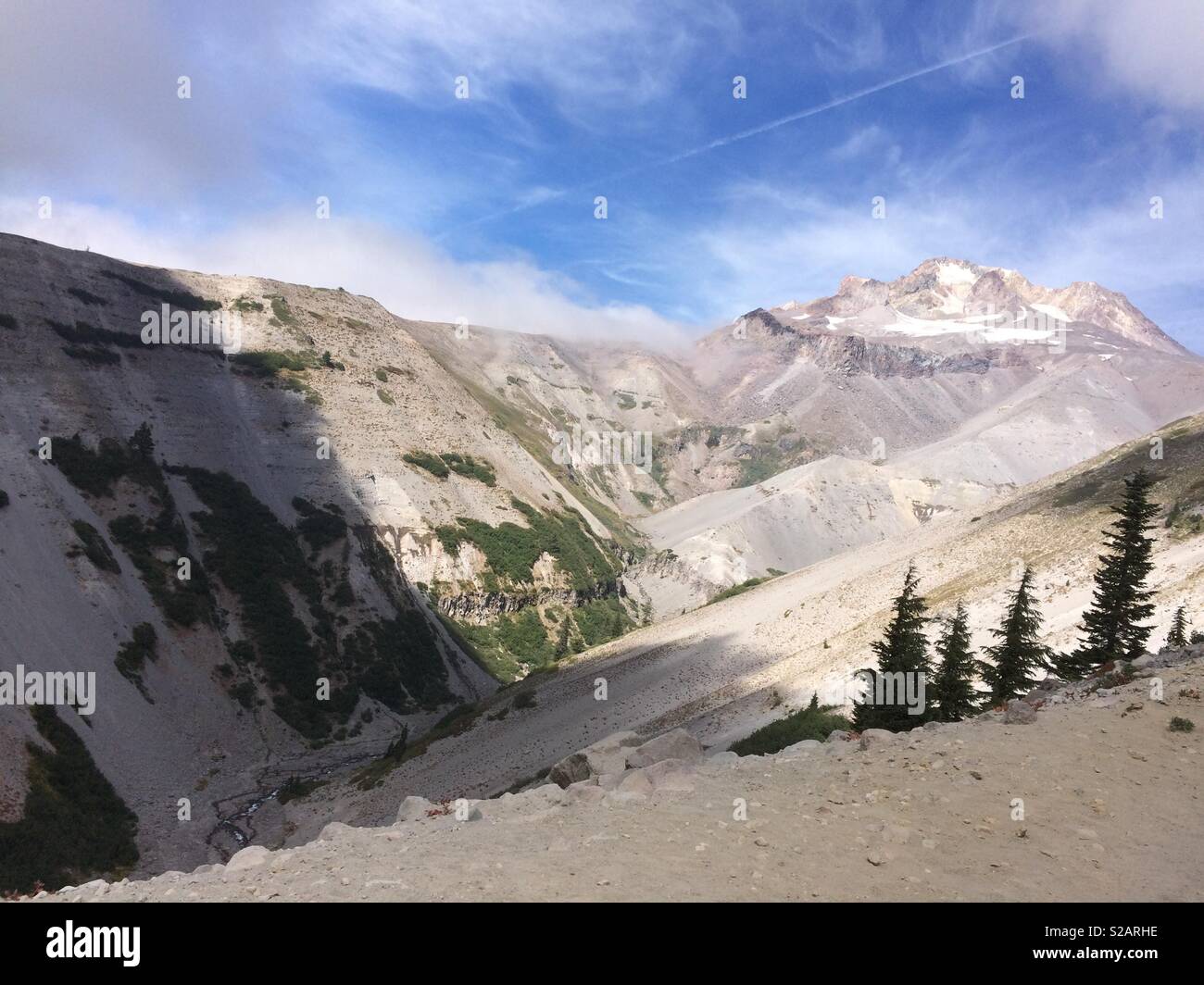 Mount Hood and Zigzag Canyon, Oregon, US Stock Photo Alamy