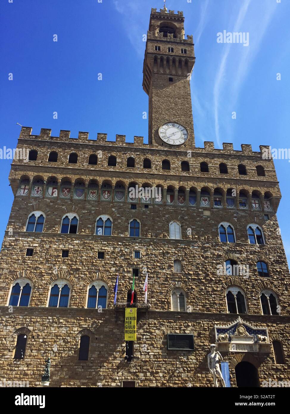 Palazzo Vecchio, Florence, Italy - Smartphone Captured Stock Image