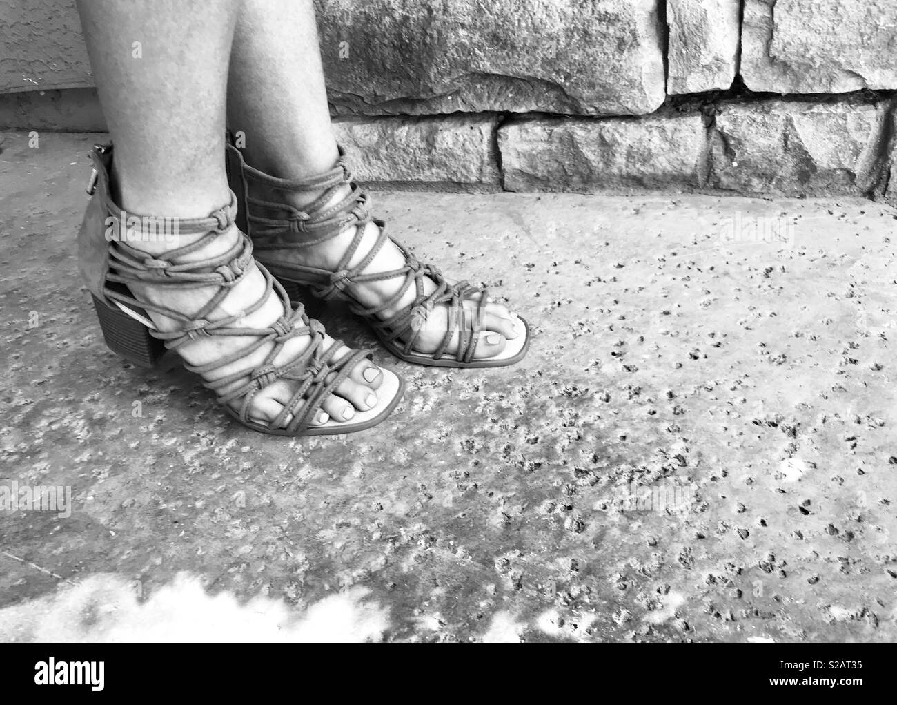 Journee Collection Womens Hanni Gladiator Low Block Heel Sandals White 6.5  : Target