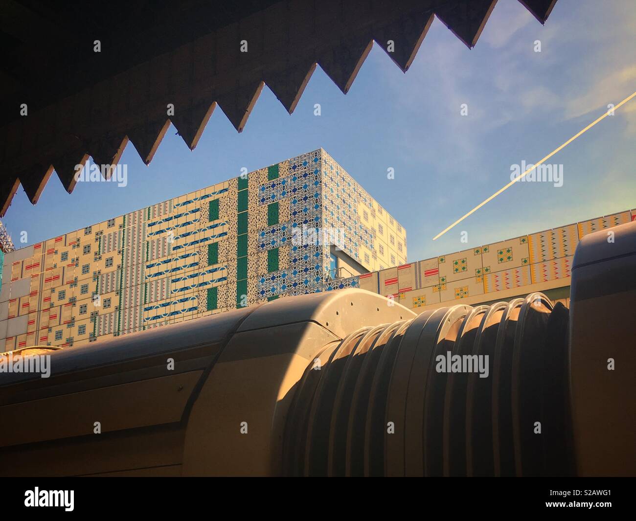 View from Edgware Road Tube Station platform in London, UK. - Smartphone Captured Stock Image