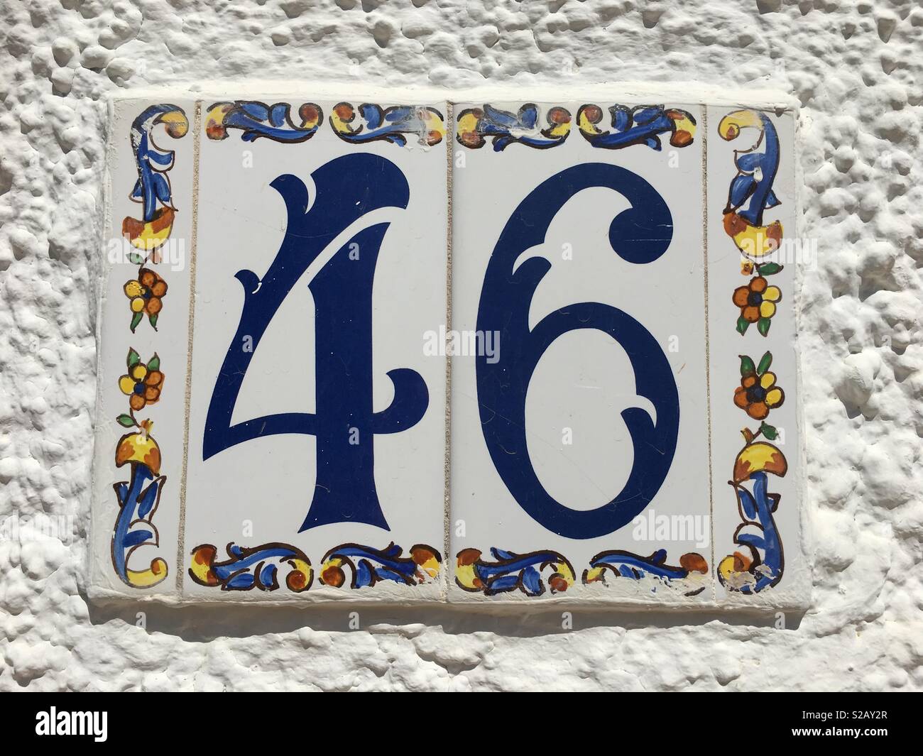 Number forty six - Smartphone Captured Stock Image