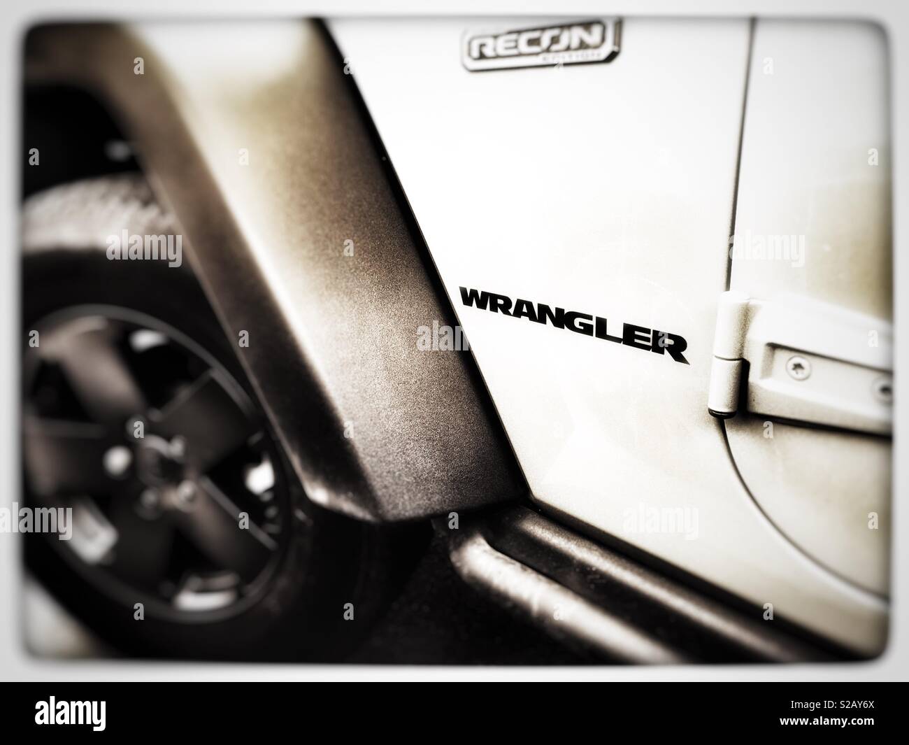 Jeep Wrangler 4x4 vehicle - Smartphone Captured Stock Image