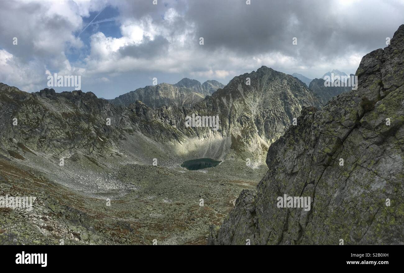View from Bystra Lavka, High Tatras, Slovakia Stock Photo