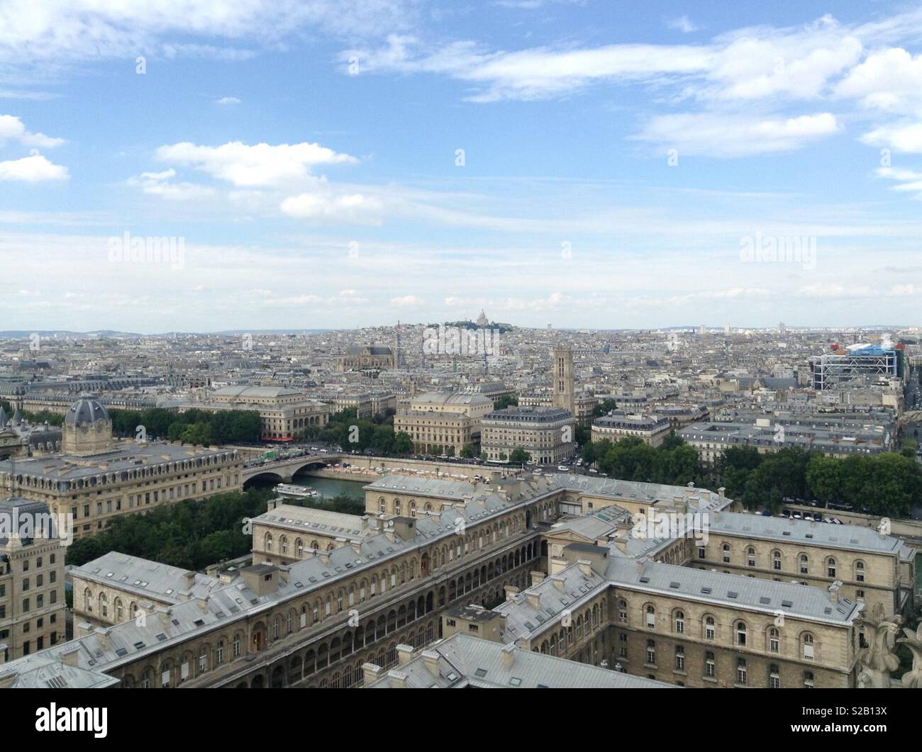 White world - Paris city lookout Stock Photo