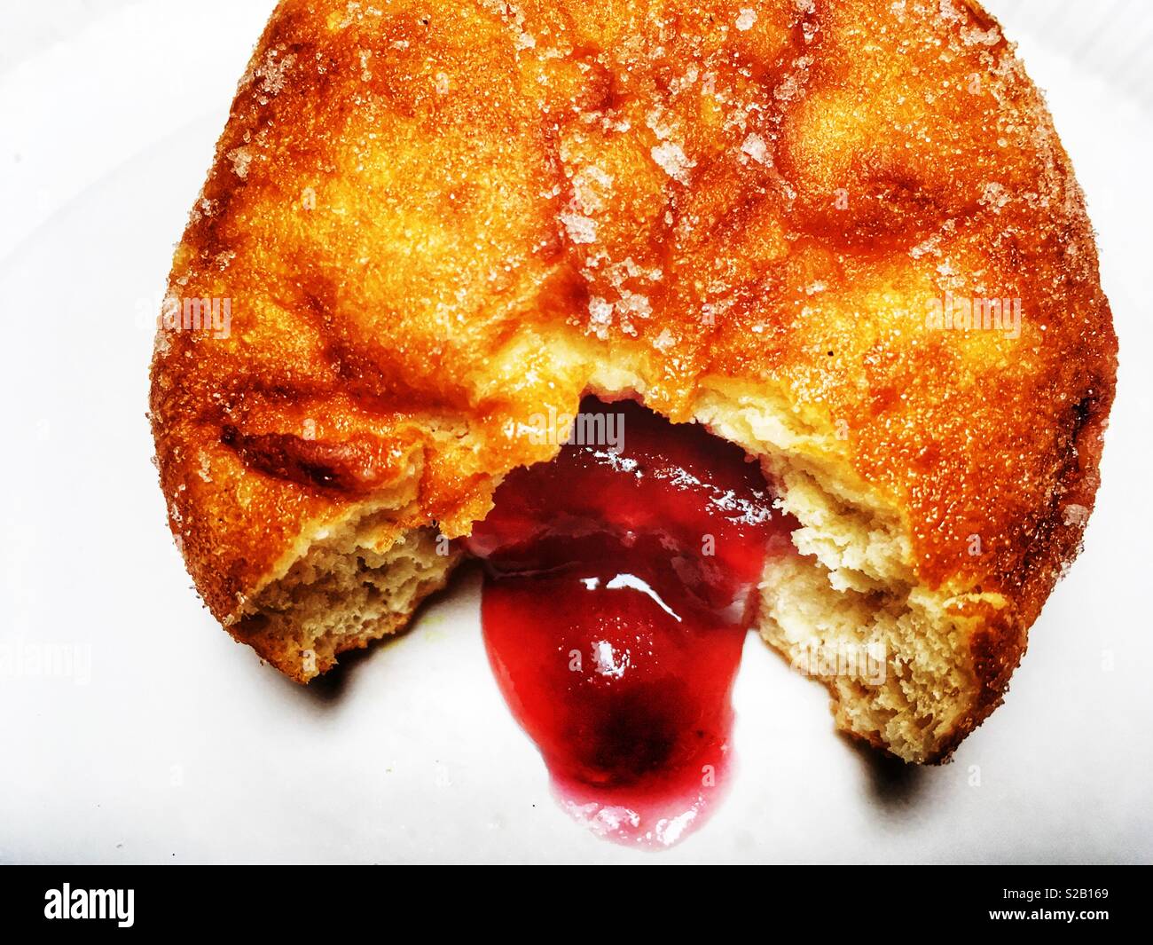 Jam doughnut - Smartphone Captured Stock Image