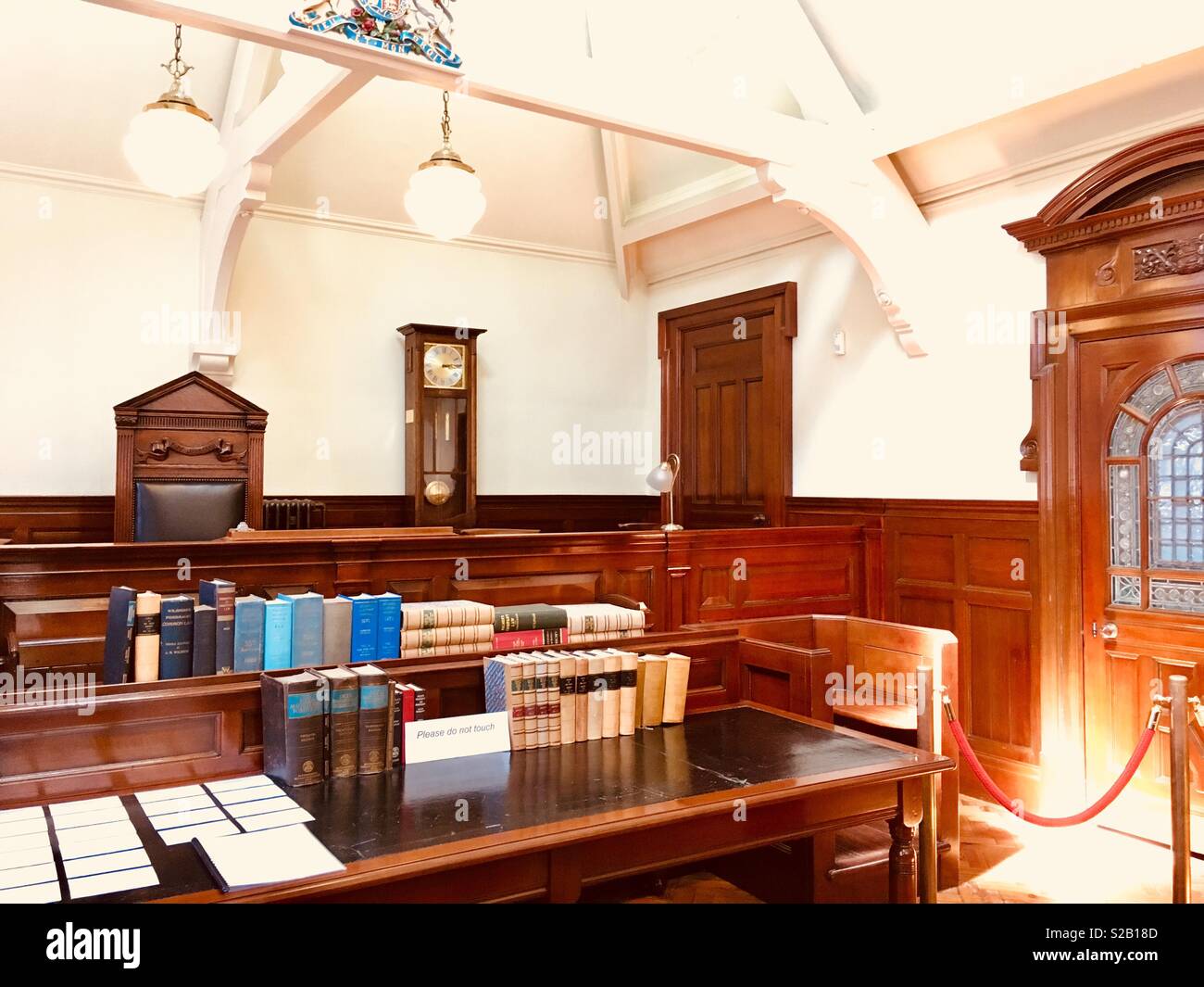 Old police court room in Manchester, United Kingdom Stock Photo