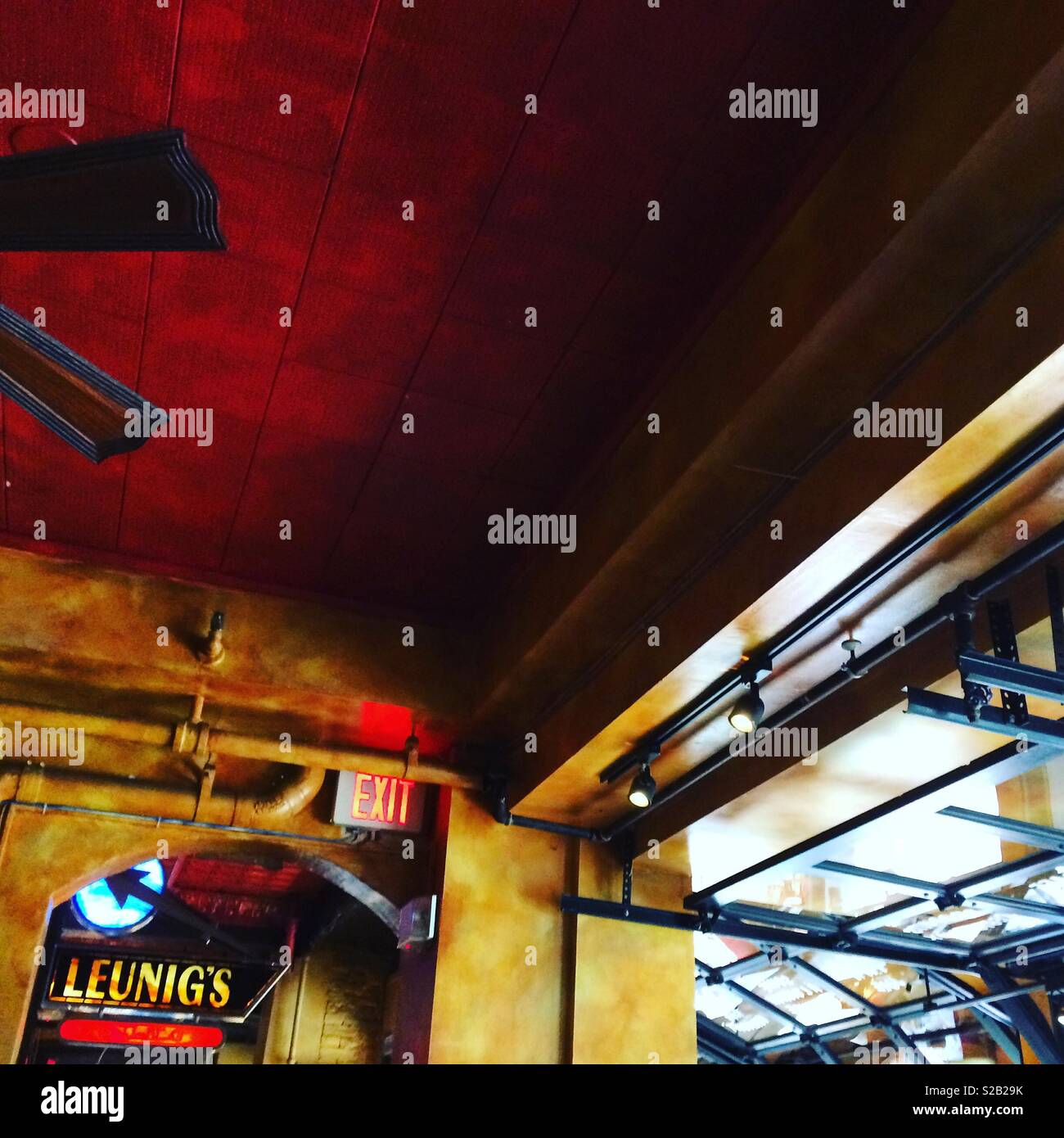 Leunig’s Bistro, Burlington, Vermont, United States - Smartphone Captured Stock Image