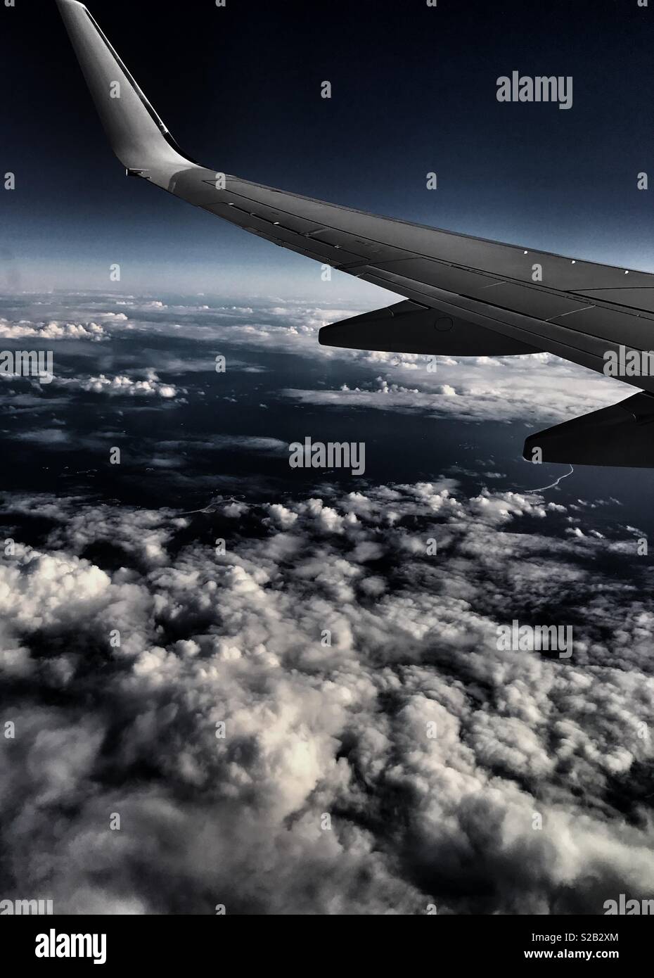 Flying above the clouds - Smartphone Captured Stock Image