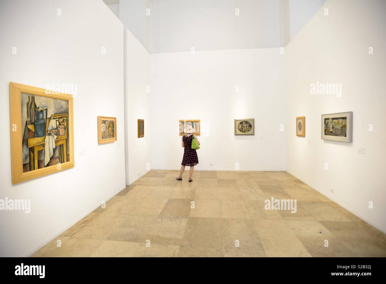 Woman Visiting An Art Gallery Stock Photo Alamy Woman Visiting An Art Gallery Stock Photo Alamy