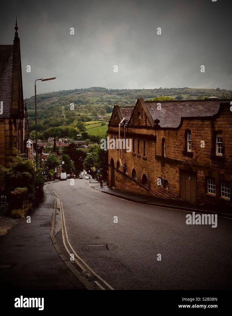 Street in Matlock, Derbyshire, England Stock Photo Alamy