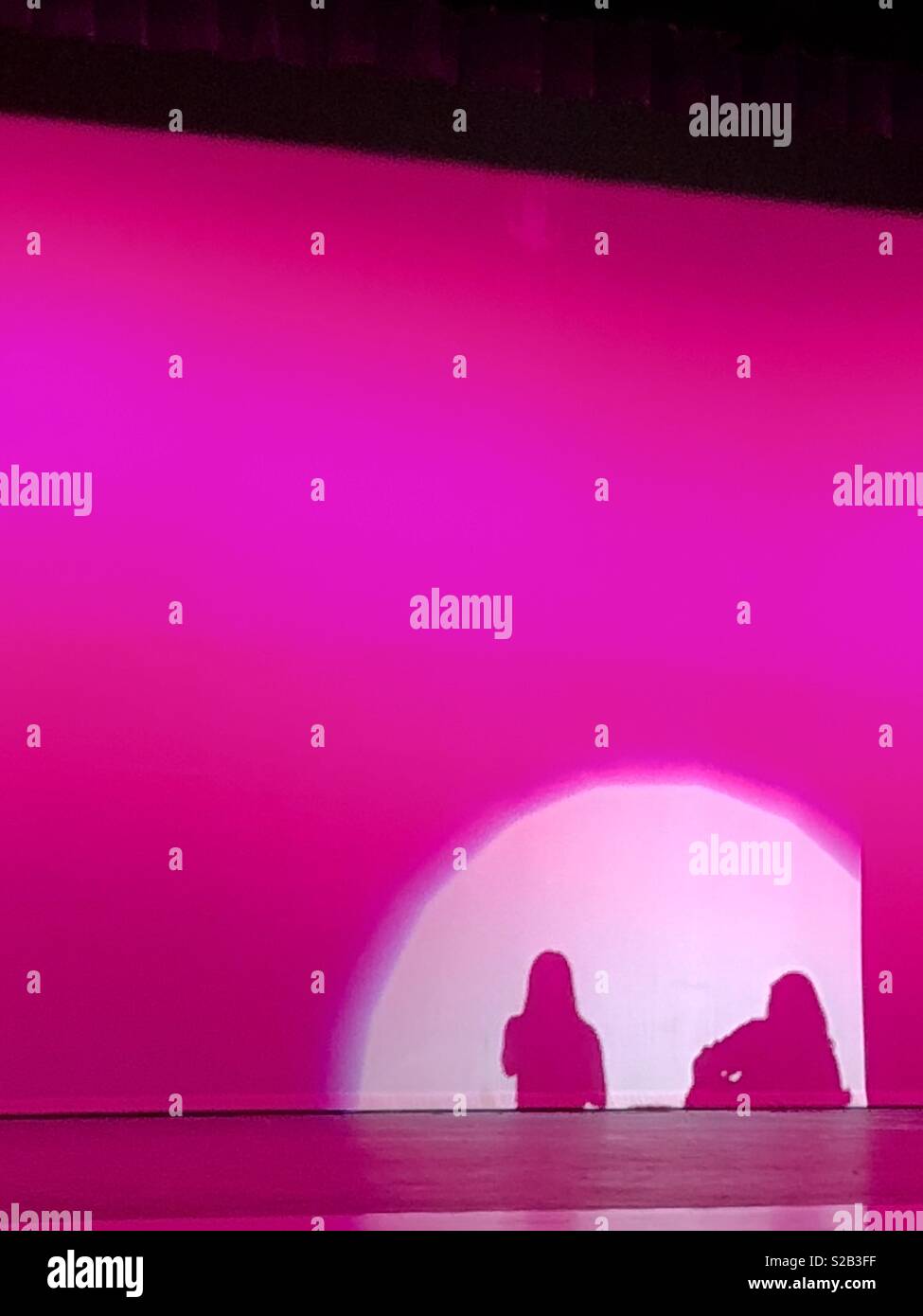 Concert Shadows On stage shadows Stock Photo - Alamy
