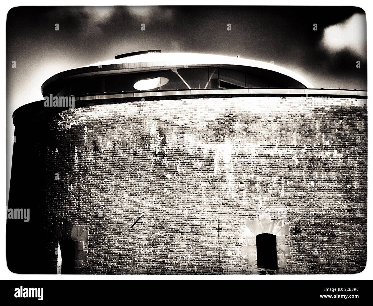 Martello tower converted into residential property - Smartphone Captured Stock Image