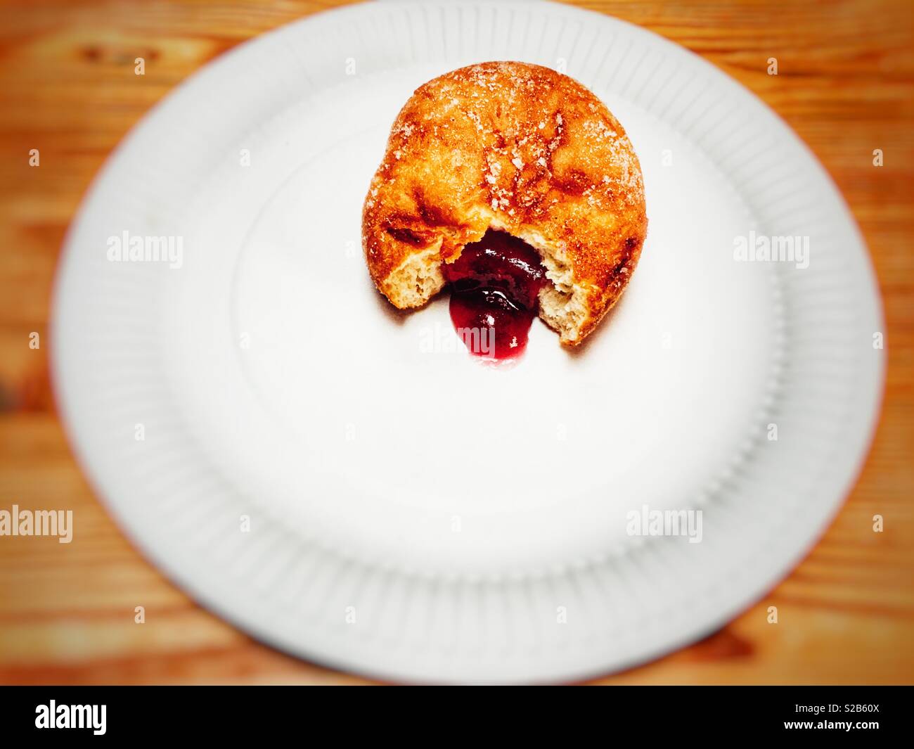 Jam doughnut - Smartphone Captured Stock Image