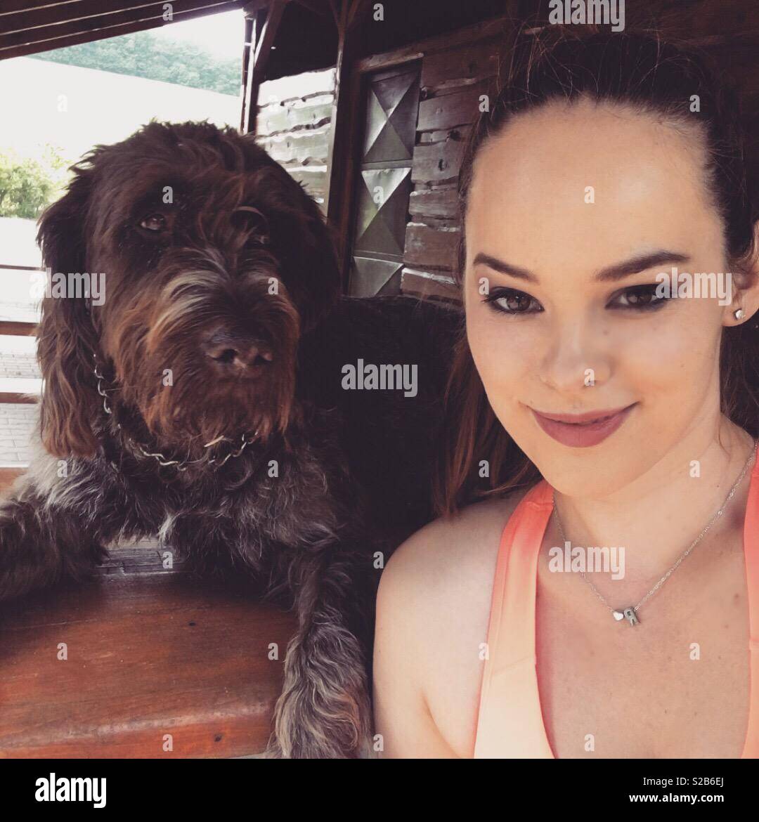 When my dog doesnt like photoshoot Stock Photo Alamy