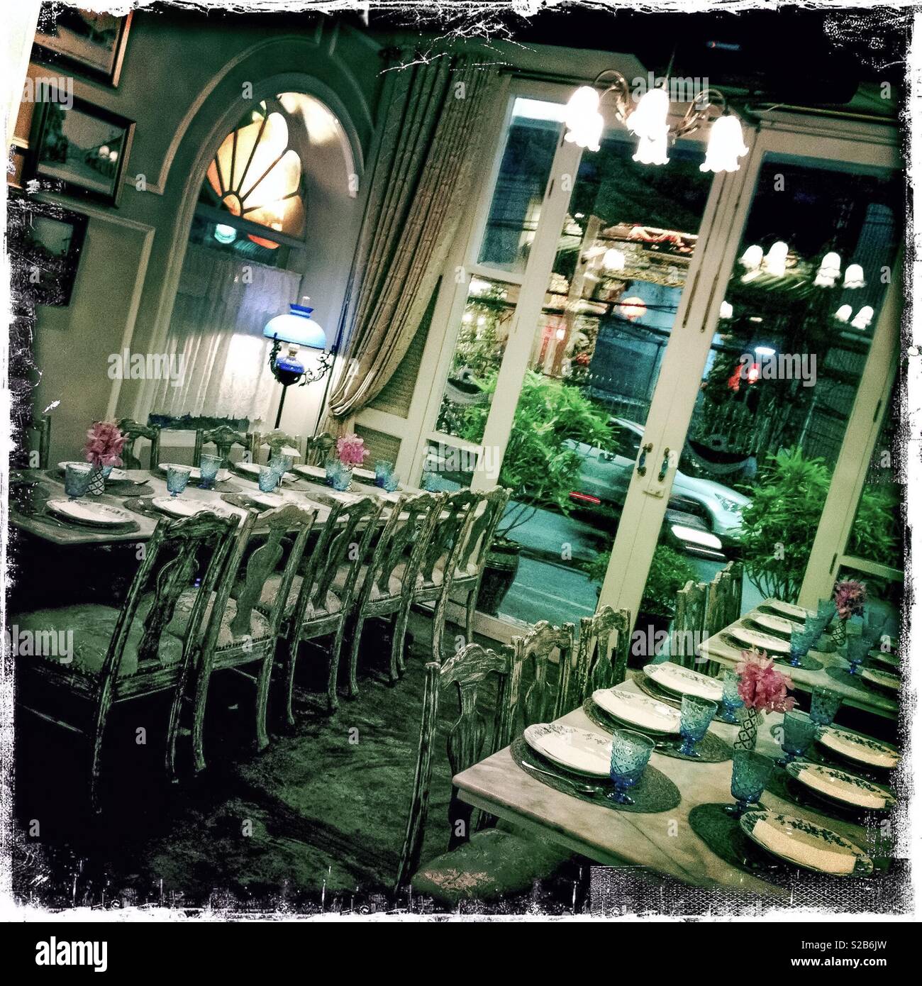 Tu Kab Khao Restaurant, Phuket Old Town, Phuket, Thailand - Smartphone Captured Stock Image