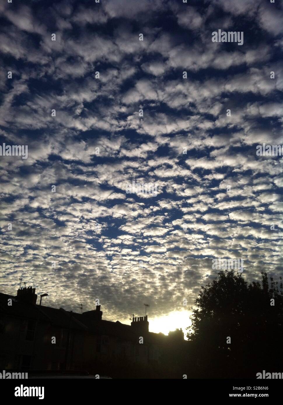 Mackerel sky, Brighton UK Stock Photo Alamy