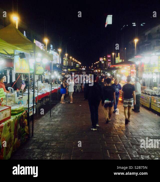 Asian food street market Stock Photo - Alamy
