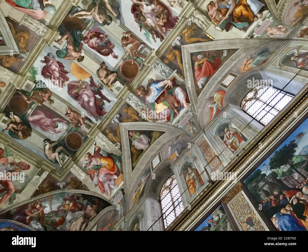 Wall And Ceiling Paintings By Michelangelo Buonarotti In The