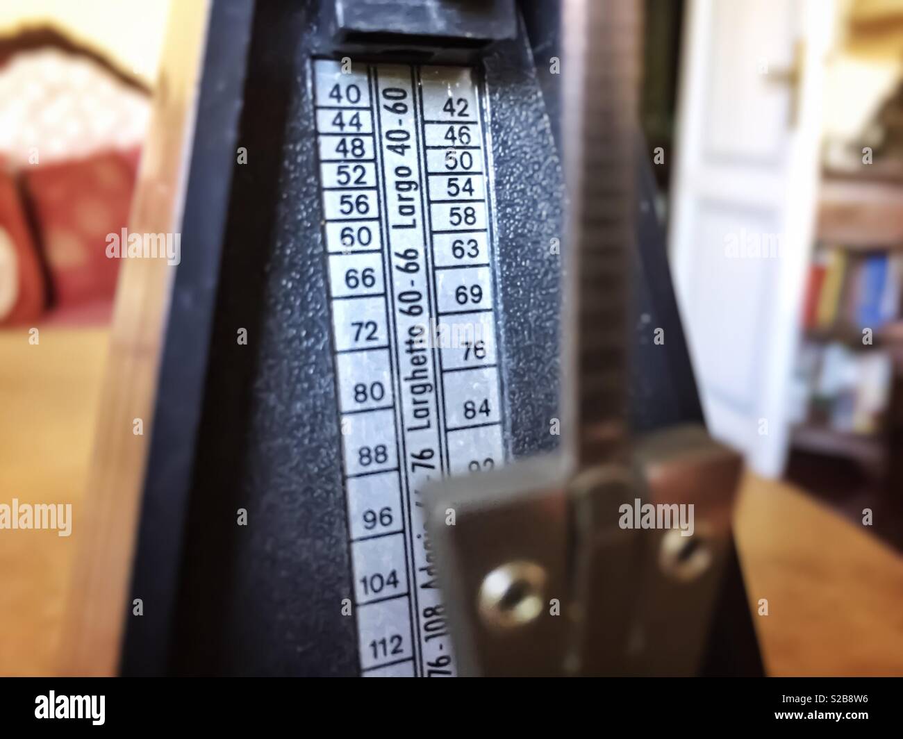 Close up of a musical metronome - Smartphone Captured Stock Image