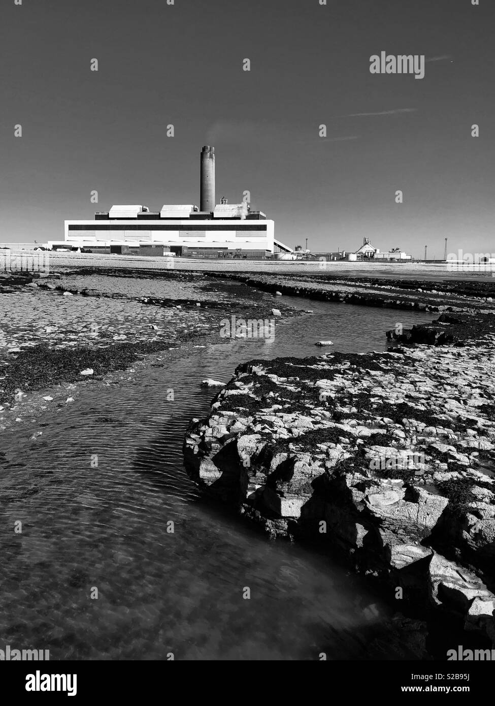 Aberthaw power station, South Wales. - Smartphone Captured Stock Image