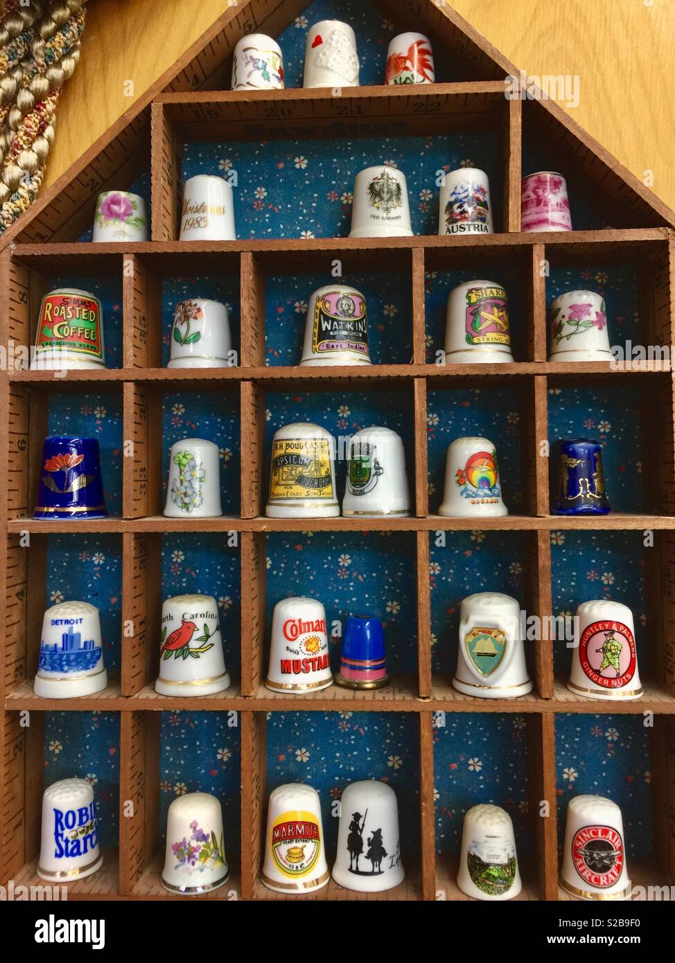 Thimble collection. Stock Photo