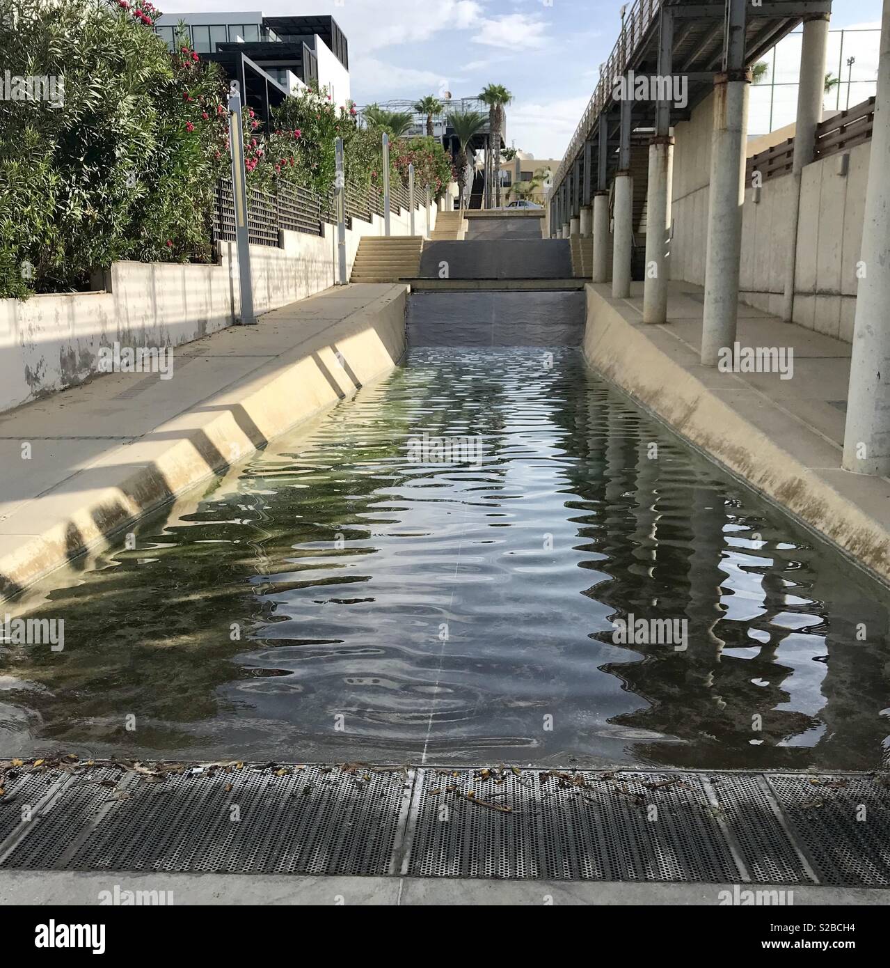 Paphos water feature - Smartphone Captured Stock Image