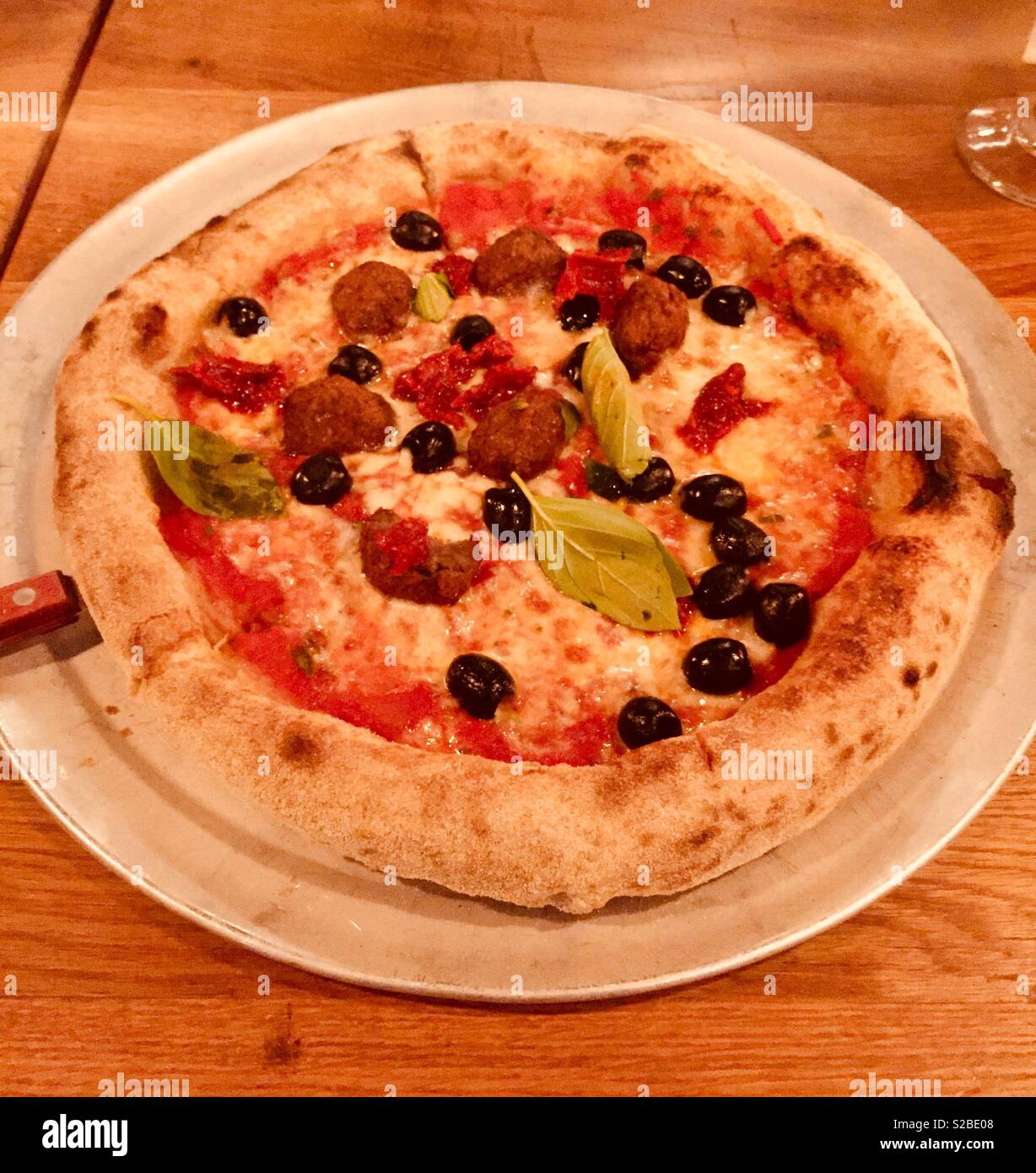 Pizza - Smartphone Captured Stock Image