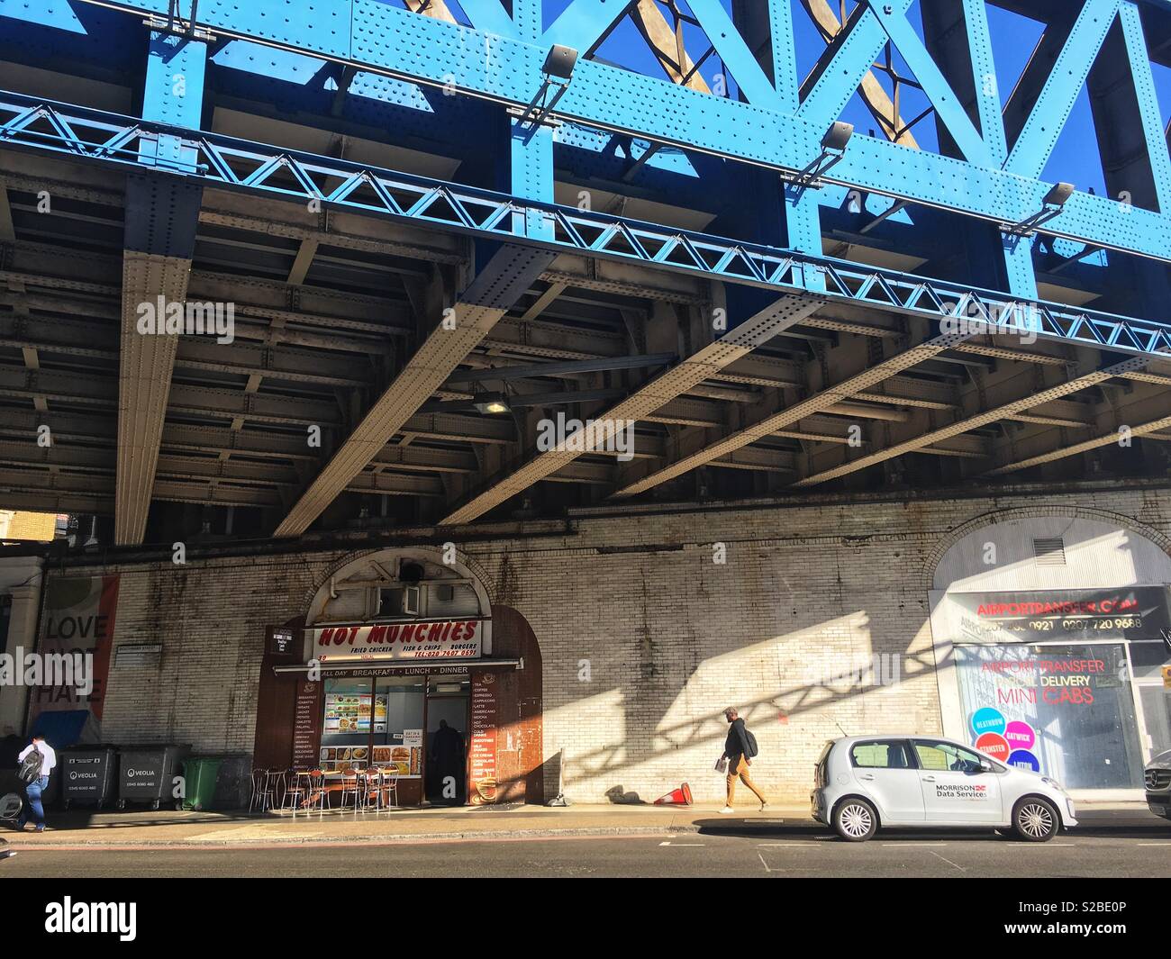 Southwark Road in London, England on October 1 2018 - Smartphone Captured Stock Image