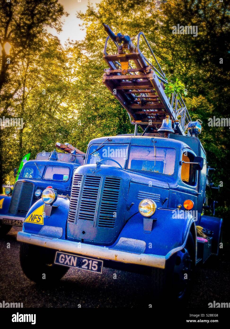 Vintage Fire Engines World War Two II - Smartphone Captured Stock Image