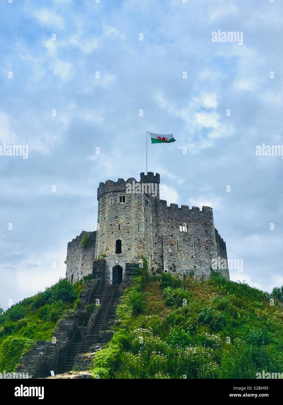 Cardiff castle Stock Photo