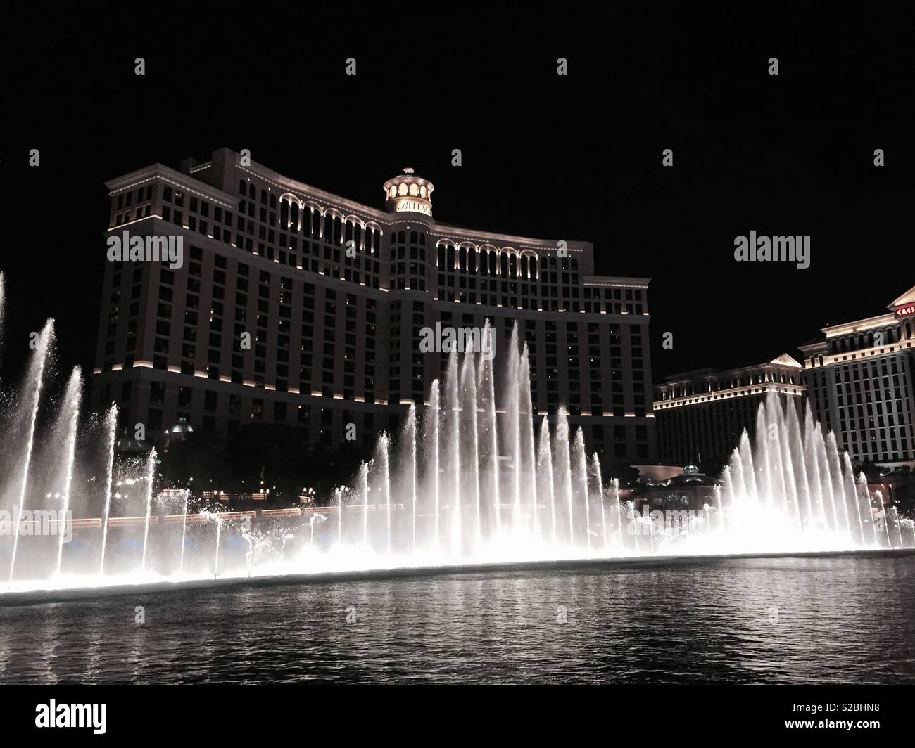 Bellagio Fountains Las Vegas Stock Photo
