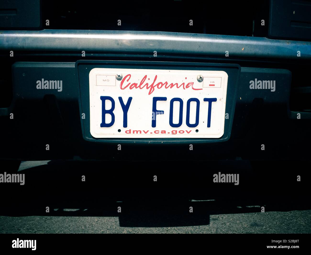 3XXY986, License plate without vehicle (California) License plate of the USA