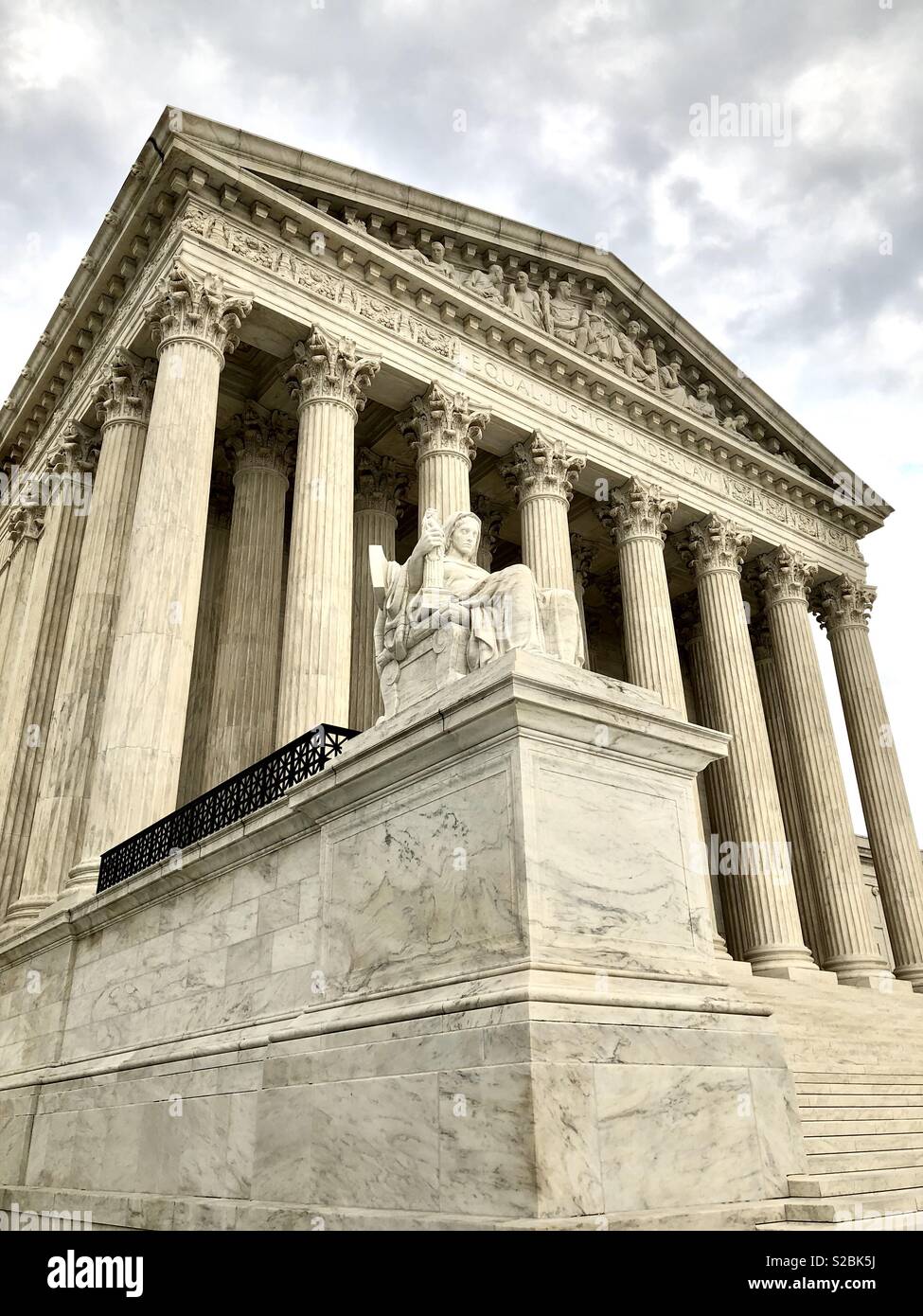 The Supreme Court of the United States - Smartphone Captured Stock Image