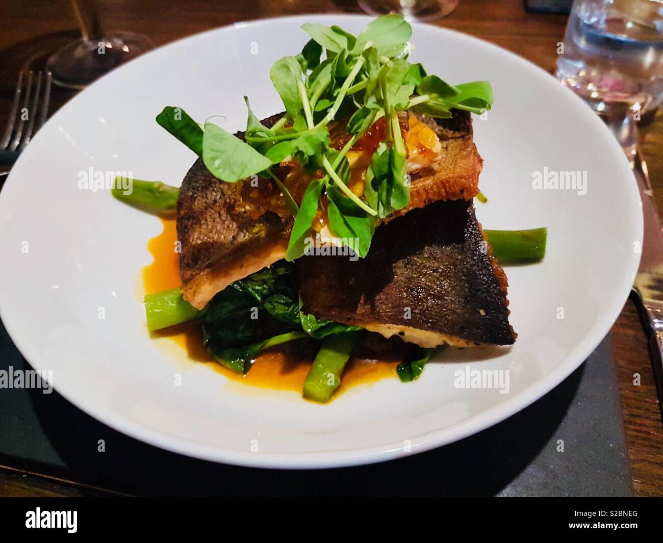 Fine dining - Smartphone Captured Stock Image