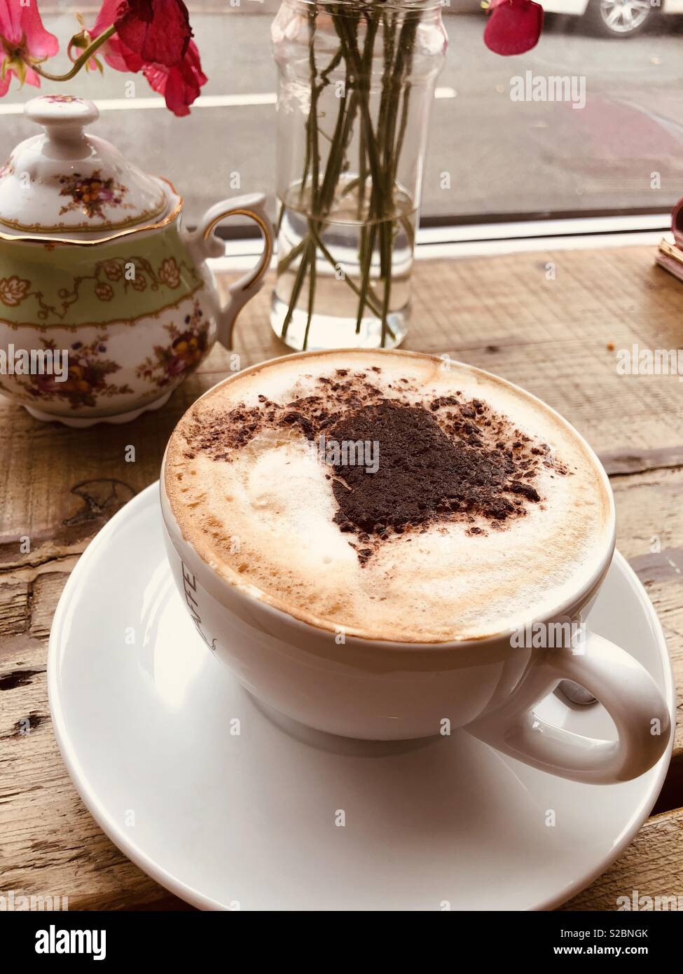 Real traditional handcrafted Italian cappuccino Stock Photo Alamy