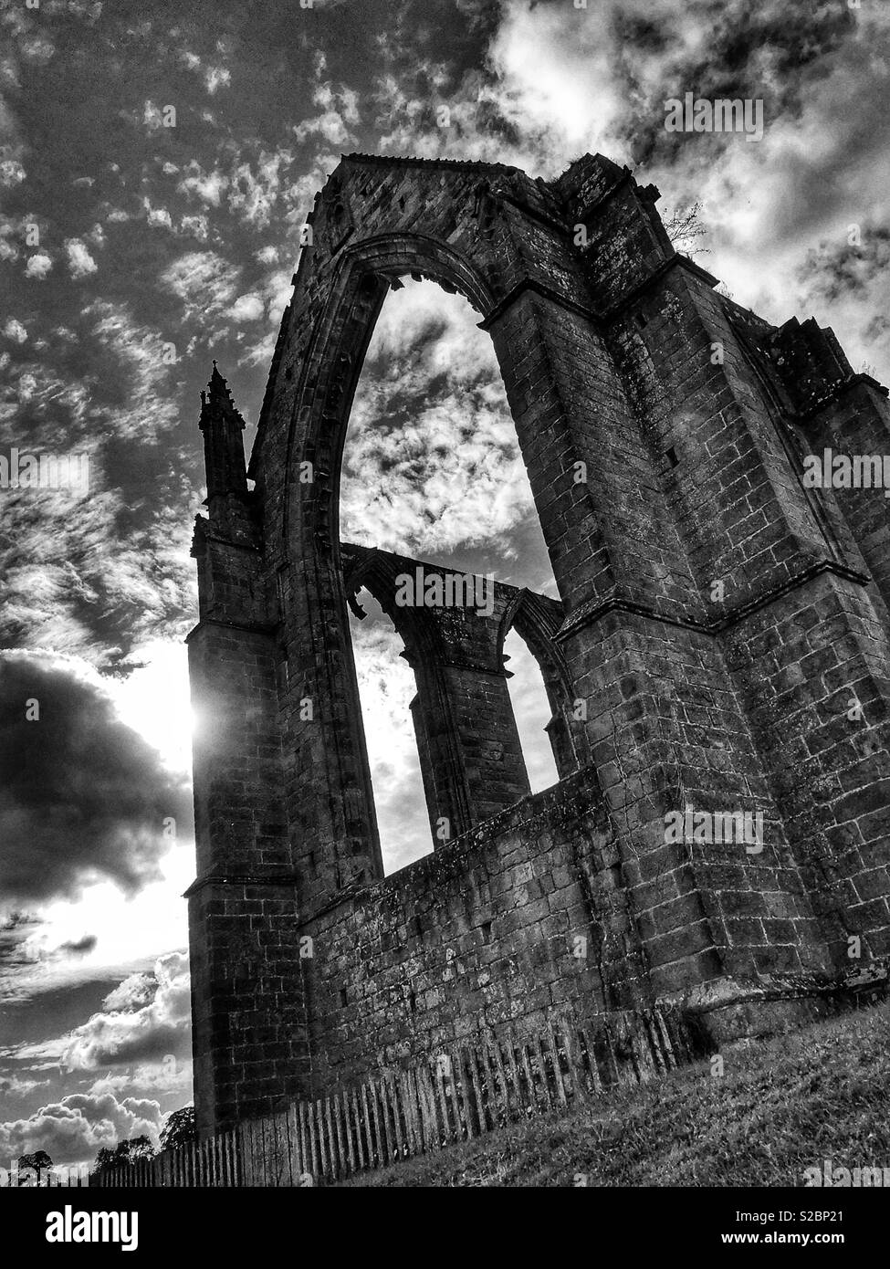 Bolton Abbey on a sunny day in North Yorkshire - Smartphone Captured Stock Image