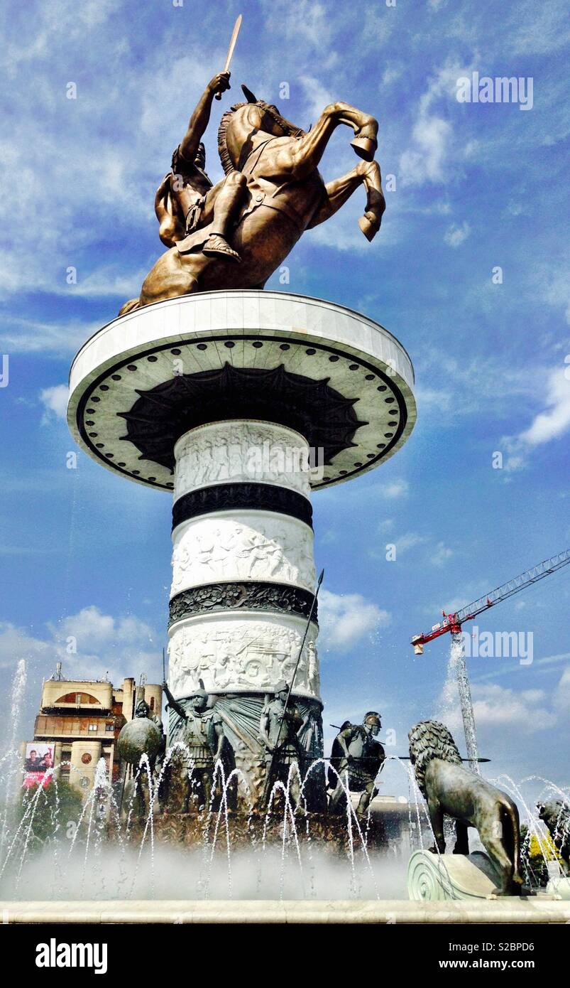 Fountain skopje hi-res photography and images Page 2 - Alamy