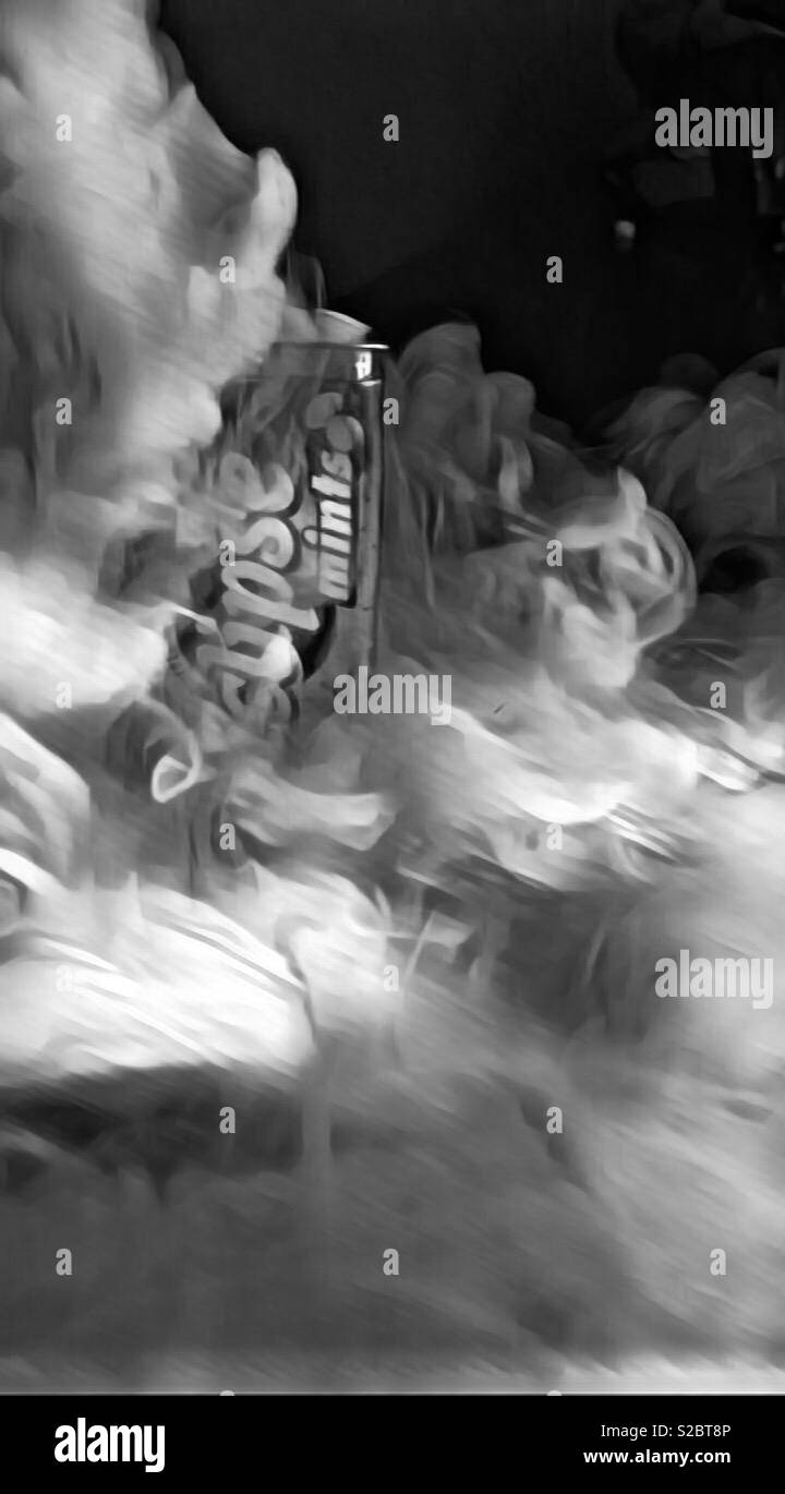 Eclipse mint box in smoke Stock Photo Alamy