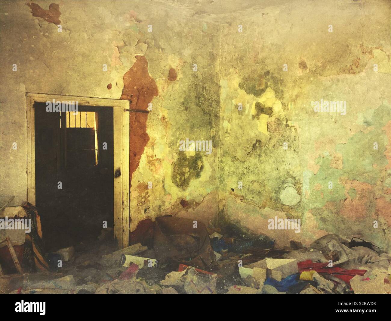 Old derelict room - Smartphone Captured Stock Image Old derelict room - Smartphone Captured Stock Image