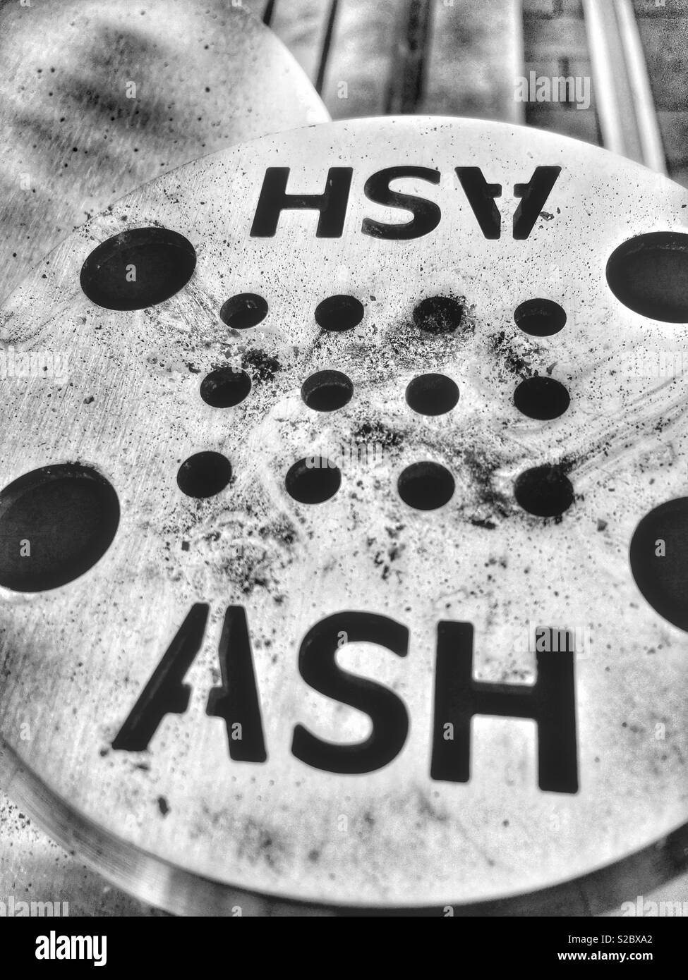 Public ashtray outside Stock Photo Alamy