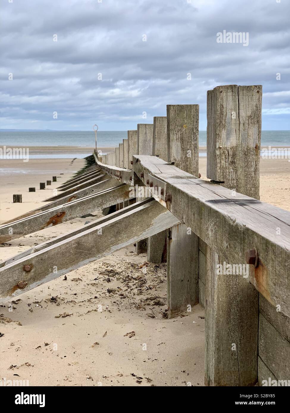 Sand break on beach Portobello Edinburgh Stock Photo Alamy