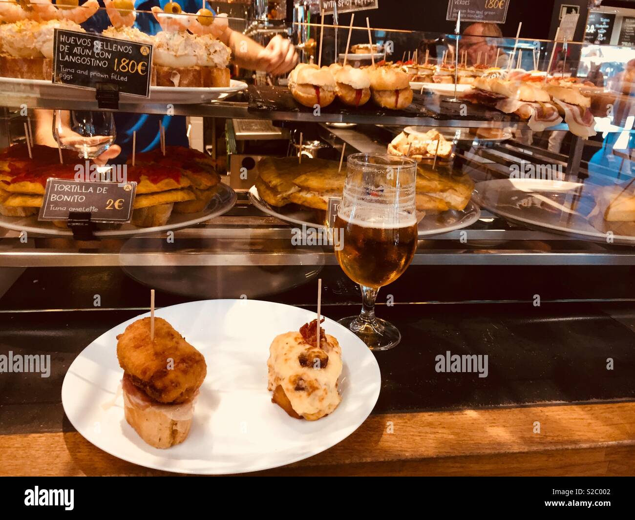 Tapas bar - Smartphone Captured Stock Image