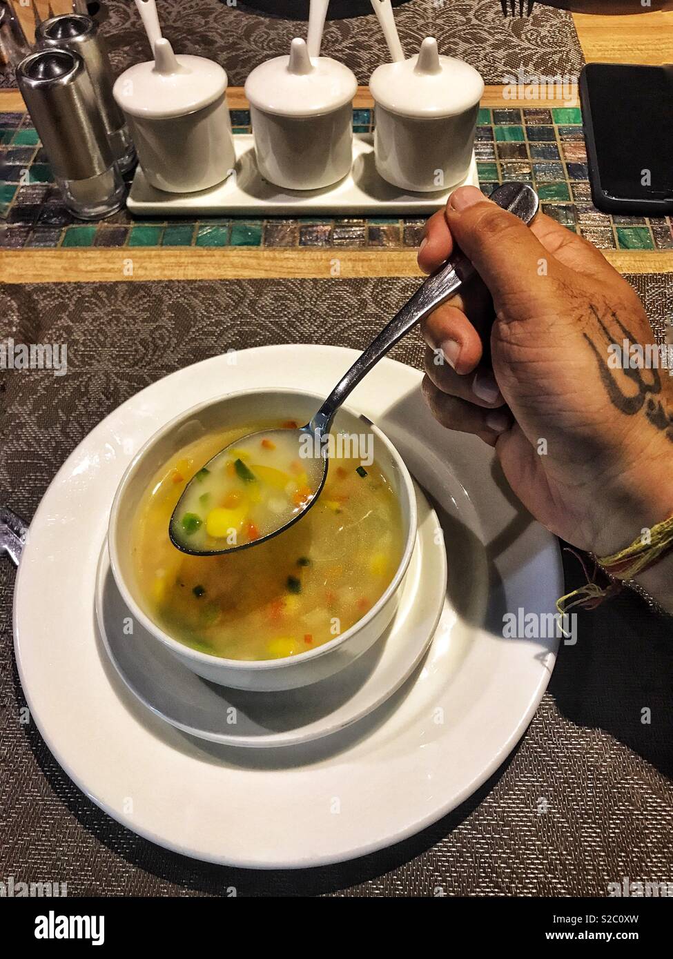 Eight treasure soup !! Stock Photo Alamy