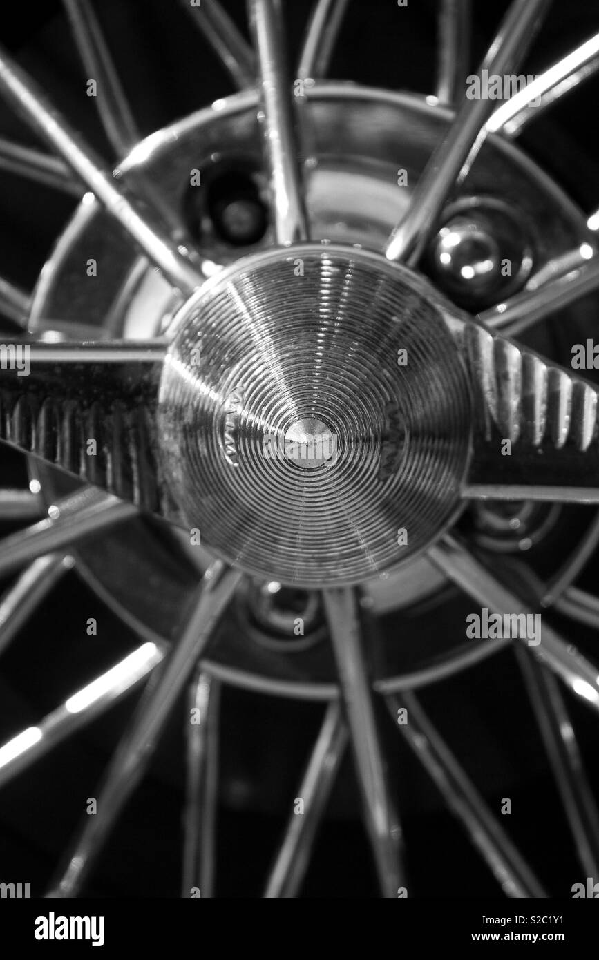 Rims in black and white Stock Photo