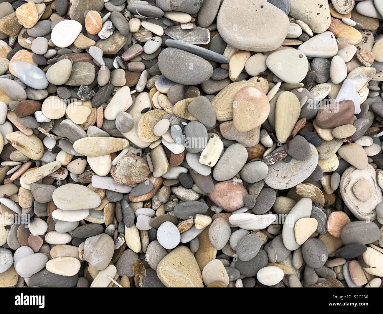 California beach stones Stock Photo