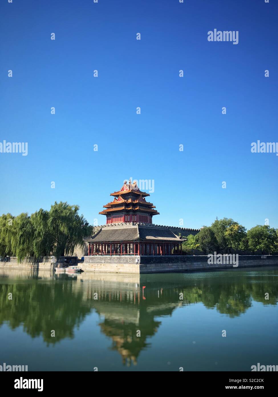 Tower building of Forbidden City in Beijing, China. - Smartphone Captured Stock Image